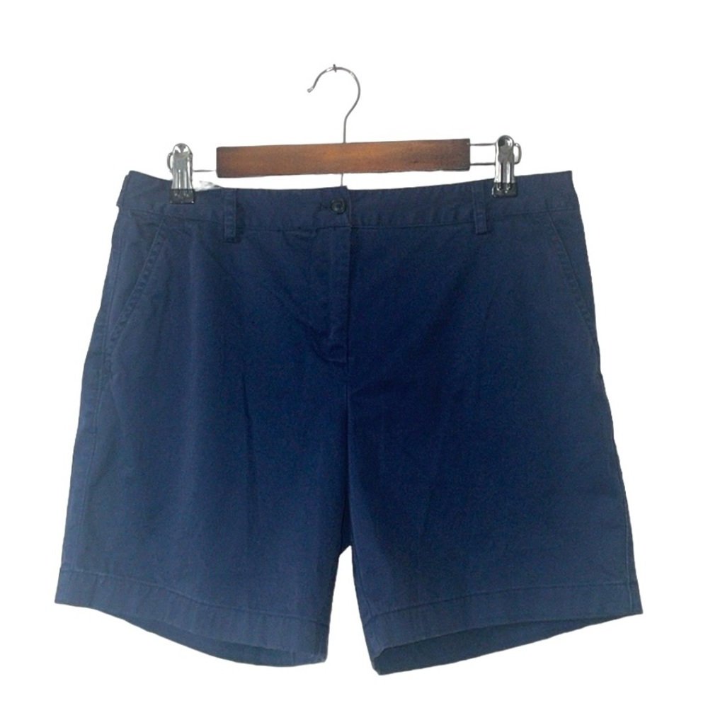 Brooks Brothers Navy Blue Shorts Summer Golf Casual Chino Modest Womens Size 8